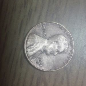 Nice 1961 penny with d over d mint